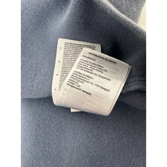 Adidas Golf 1/4 Zip Medium Blue Club Sweatshirt Pullover Performance-Cobblestone - Picture 6 of 6